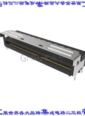 G42R14322HR 卡边缘连接器124POS母头2排0.6mm黑色镀金