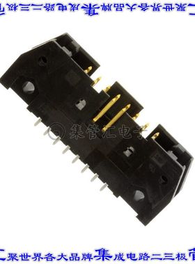 5102154-3 针座连接器16POS接头2排2.54mm公形插针通孔直针镀金