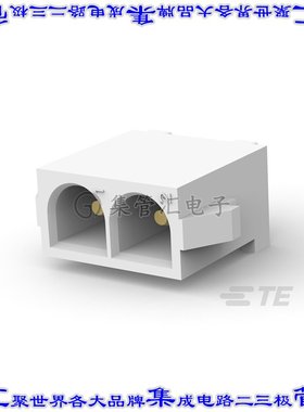 1969798-1 针座连接器2POS接头6.35mm公形插针通孔直针锡