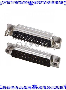 A-DS25-GK-3U1-TP1 连接器25POS插头公引脚2排D-Sub通孔
