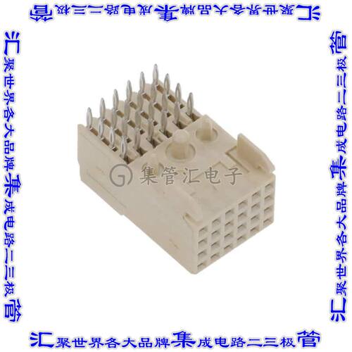 HM1F41FDP000H6PLF 背板连接器24POS插座母插口4排2mm板边缘通孔