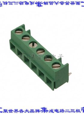 284093-6 线对板连接器6POS接线端子5mm通孔垂直带板
