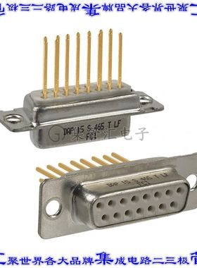 DAP15S465TLF 连接器15POS插座母插口2排D-Sub面板安装通孔