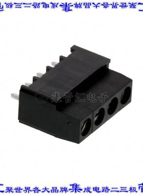 796682-4 线对板连接器4POS接线端子5mm通孔水平带板