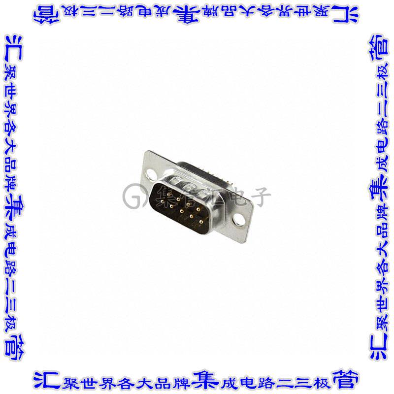 DE09-PD-MC 连接器9POS插头公引脚2排D-Sub自由悬挂