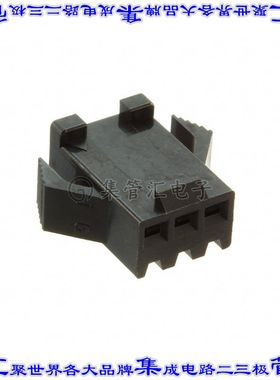 SMP-03V-BC 矩形连接器外壳3POS插头2.5mm母形插口黑色面板安装