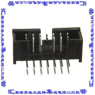 5103311-2 针座连接器14POS接头2排2.54mm公形插针通孔直角镀金
