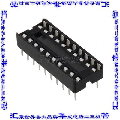 DILB20P-223TLF 连接器IC插座DIP 7.62mm插口20(2 x 10)位置锡通