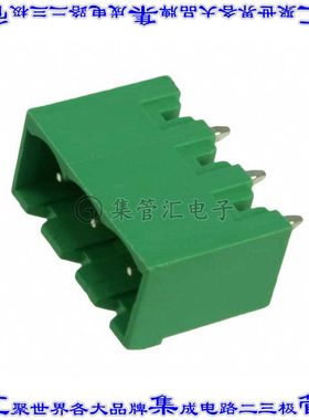 OSTOQ037150 端子块连接器3POS接头公引脚带罩5mm垂直焊接
