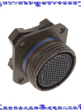 KJAD0T25W35SN115 圆形连接器128POS插座母插口焊接面板安装通孔