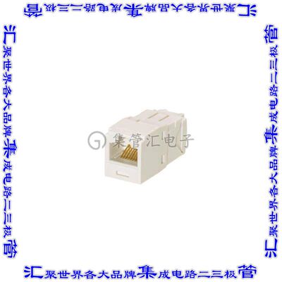 CJ688TGAW 接插件连接器MINI-COM MODULE, CAT 6, UTP, 8 P