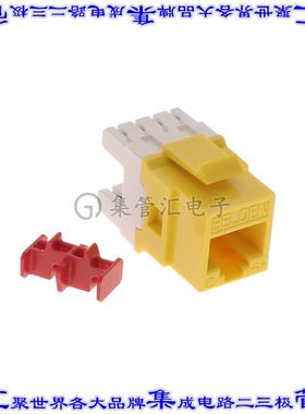AX104191 接插件连接器CAT6+ JACK KCONN YELLOW (DARK)