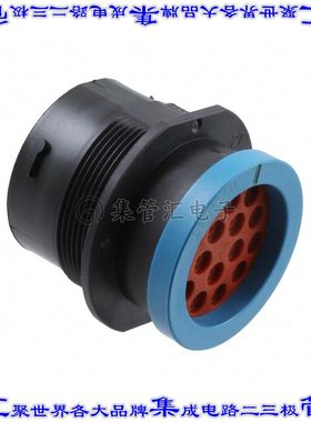 HDP24-24-16PE-L017 圆形连接器16POS插座外壳用于公插针黑色蓝色