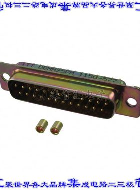 DBMM-25P-M 连接器25POS插头公引脚2排D-Sub面板安装通孔