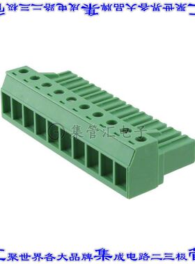 1804988 端子块连接器10POS插头母插口7.62mm绿色自由悬挂