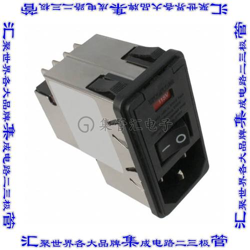 8-6609107-9 电源接入连接器3POS插座公插片模块IEC320-C14面板安