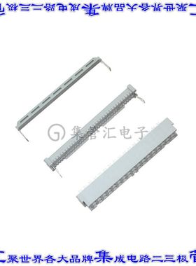 3414-7634 矩形连接器34POS插座2排2.54mm母插口灰色IDC镀金自由