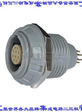 MMI-P1SRG10PGG 圆形连接器10POS插座母插口焊接镀金面板安装通孔