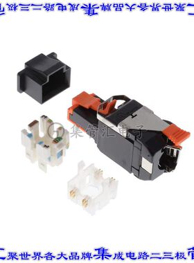 RVAIP2UBK-B24 接插件连接器INDUS REVCONN CAT6A PLUG BLACK