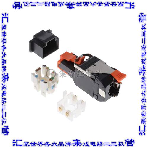 RVAIP2UBK-B24 接插件连接器INDUS REVCONN CAT6A PLUG BLACK