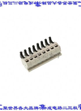 ASP0250804 端子块连接器8POS无罩接头的插头5mm灰色自由悬挂