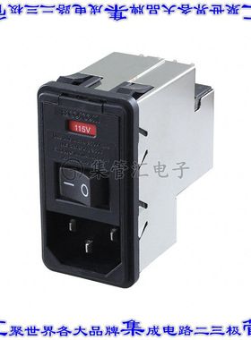1-6609963-0 电源接入连接器3POS插座公插片模块IEC320-C14面板安