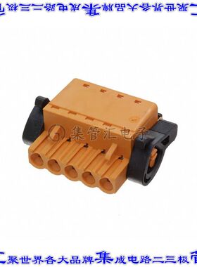 1014410000 端子块连接器5POS插头母插口5.08mm橙色自由悬挂