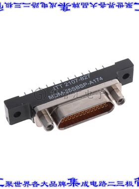 MDM-25SBSP-A174 连接器25POS插座母插口2排D-TYPE型面板安装通孔