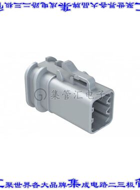 ATP06-6S-OMGRY 矩形连接器外壳6POS插头3排母形插口灰色自由悬挂