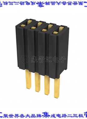 M52-5000445 针座连接器4POS插座1.27mm叉状通孔直针镀金