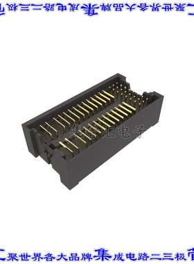 10159583-C234000LF 背板连接器40POS插头公母8排2mm通孔黑色