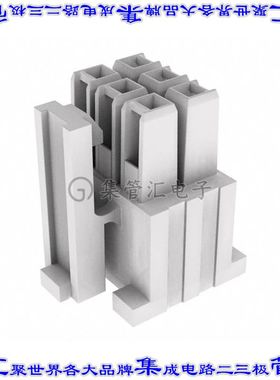 IPD1-03-D 矩形连接器外壳6POS插座2排2.54mm母形插口白色自由悬