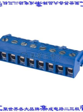 OSTTH080160 端子块连接器8POS无罩接头的插头5mm蓝色自由悬挂