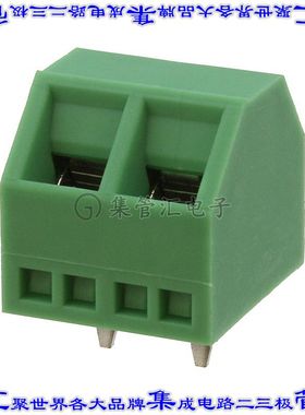 1869211 线对板连接器2POS接线端子5.08mm通孔55角度带板