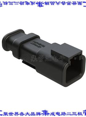 ATP04-2P-SR01BK 矩形连接器外壳2POS插座公形引脚黑色自由悬挂