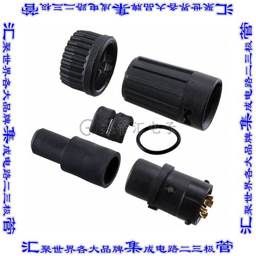 6282-4PG-513 圆形连接器4POS插头公引脚焊杯镀金自由悬挂