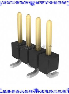 1241150-4 针座连接器4POS分离式2.54mm公形插针表贴SMD镀金