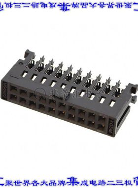 XG5M-2032-N 矩形连接器20POS插座2排2.54mm母插口黑色IDC镀金自