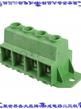 1986715-4 线对板连接器4POS接线端子15mm通孔水平带板