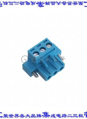 TBP01P1W-508-03BE 端子块连接器3POS插头母插口5.08mm蓝色自由悬