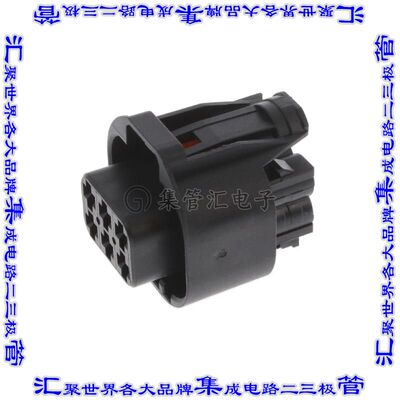 1452327-1 矩形连接器外壳6POS插座2排5.5mm公形引脚黑色自由悬挂