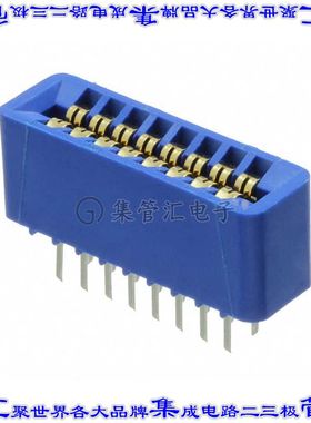 EBC08DRTN 卡边缘连接器16POS母头2排2.54mm蓝色镀金
