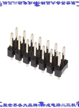 G800LW589018EU 针座连接器14POS接头2排2.54mm公形插针通孔直针