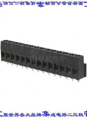 1-796949-4 线对板连接器14POS接线端子5.08mm通孔水平带板