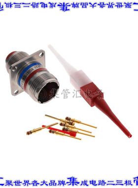 M8372383G1005N 圆形连接器5(电源)插座公形引脚压接面板安装