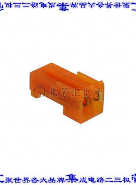 3-644460-2 矩形连接器2POS插座3.96mm母插口橙色IDC镀金自由悬挂