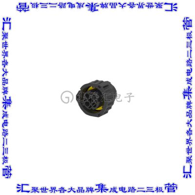 1-1719434-3 圆形连接器2POS插头外壳用于母插口黑色自由悬挂耦合