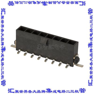 2-1445096-8 针座连接器8POS接头3mm公形插针表贴SMD镀金