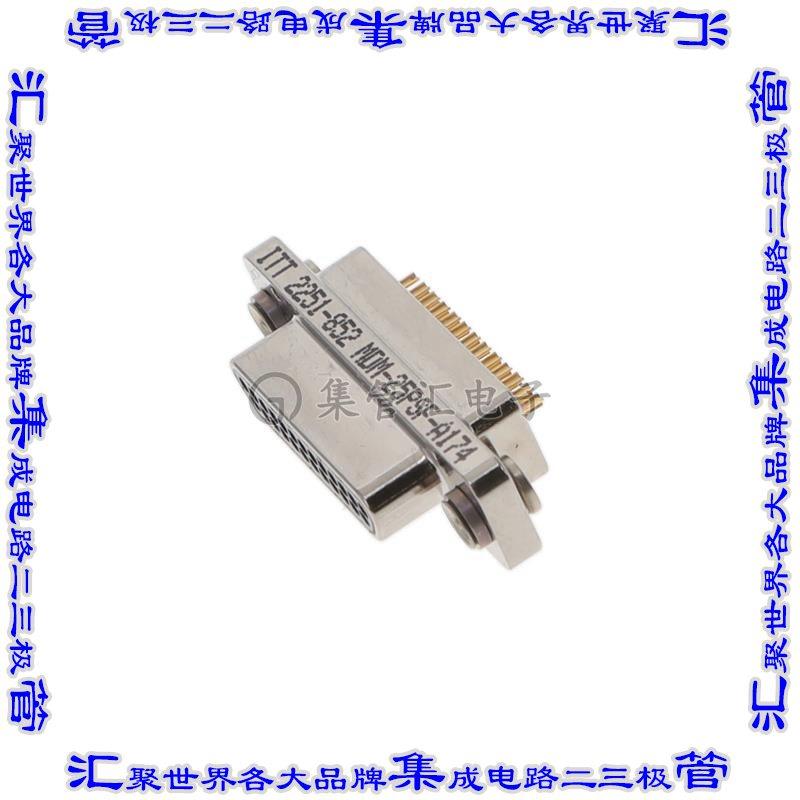 MDM-25PSF-A174 连接器25POS插头公引脚2排D-TYPE型面板安装