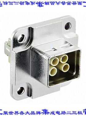 9462954430 09462954430矩形连接器4POS 2排母插口压接面板安装